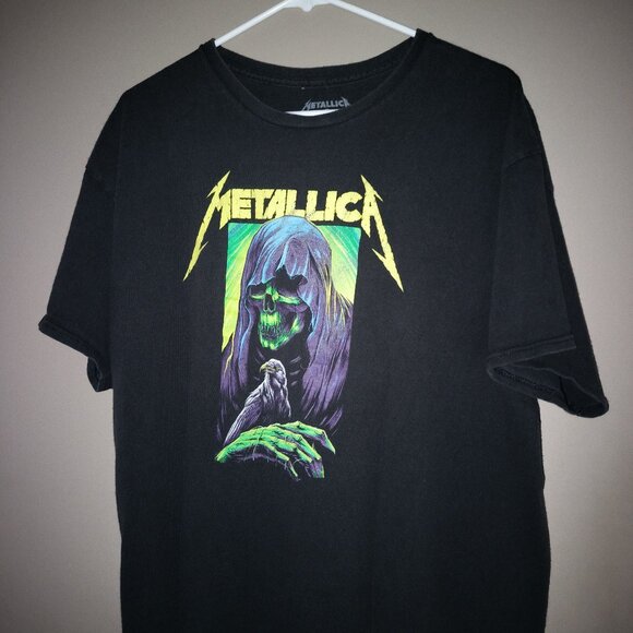 BLACK METALLICA SKULL T SHIRT SIZE XL - Picture 1 of 2